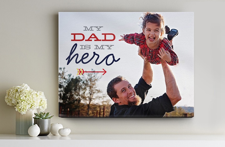 Create a canvas print for Dad of fun family times