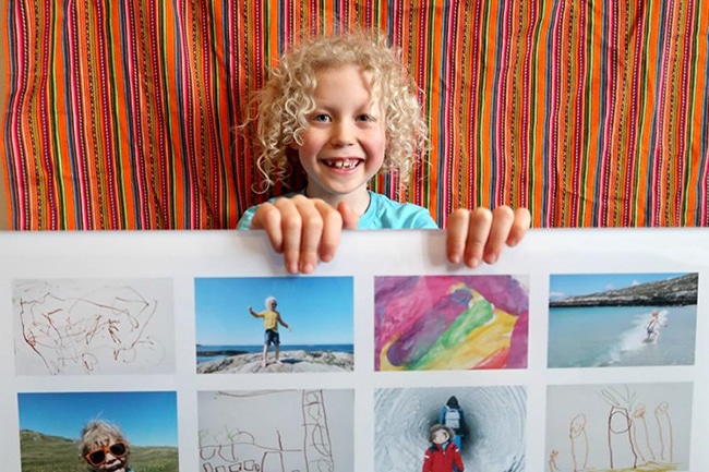 Turn Kids Art into Wall Art (and More!)