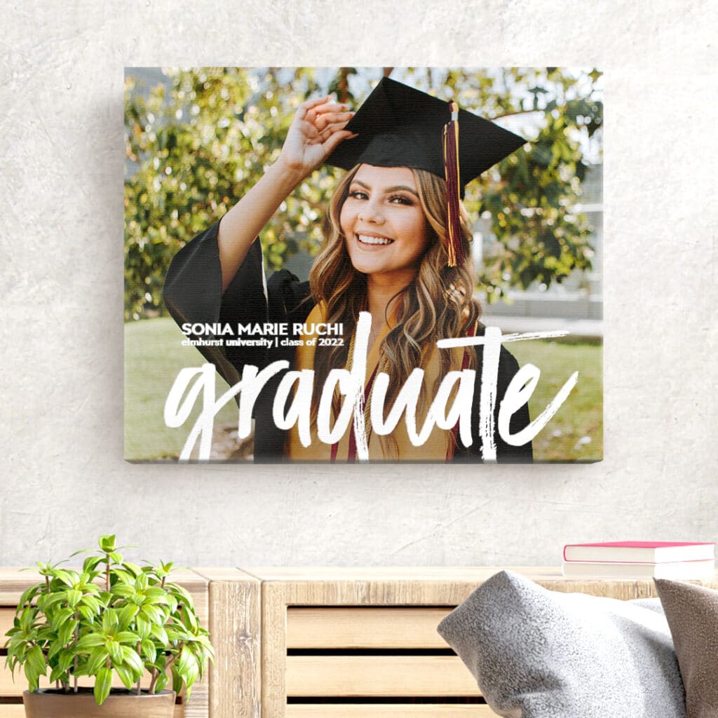 Print Custom Graduation canvas photo prints at Snapfish