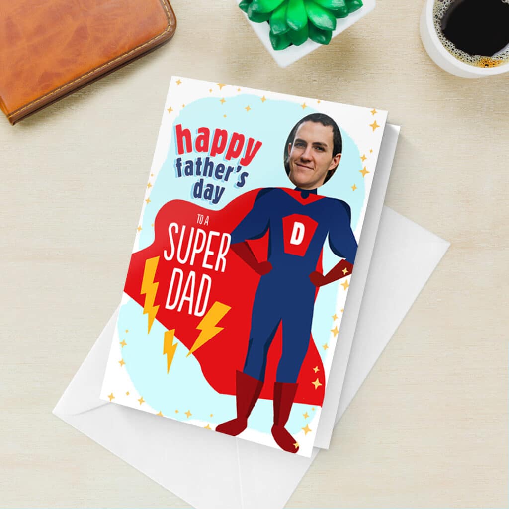 Create custom Father's Day photo cards for Dad