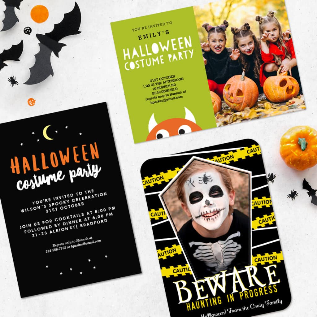 Here are some of our favourite Halloween invites