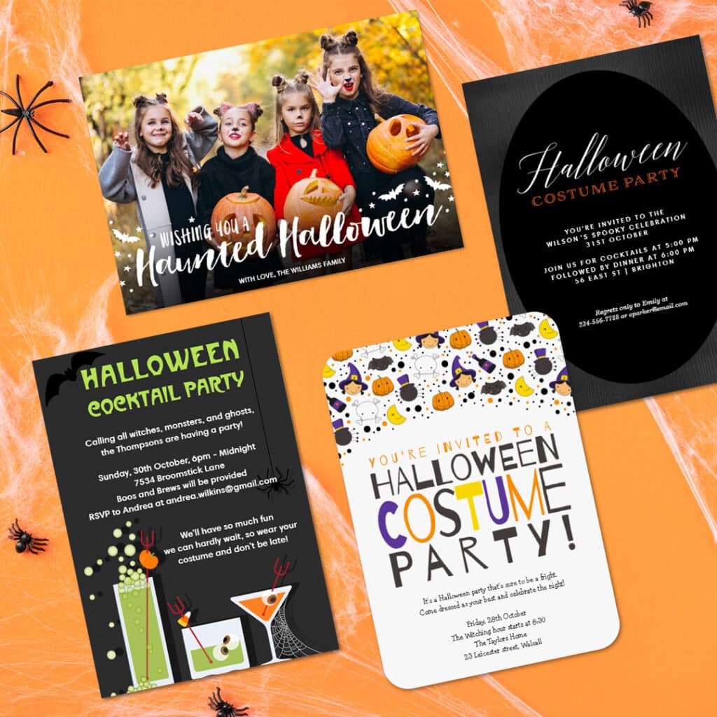Here are some of our favourite Halloween invites