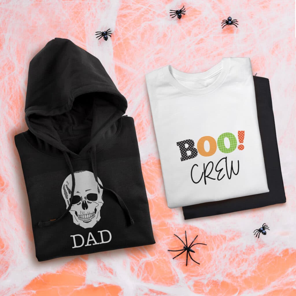 Customized Halloween t-shirts and hoodies