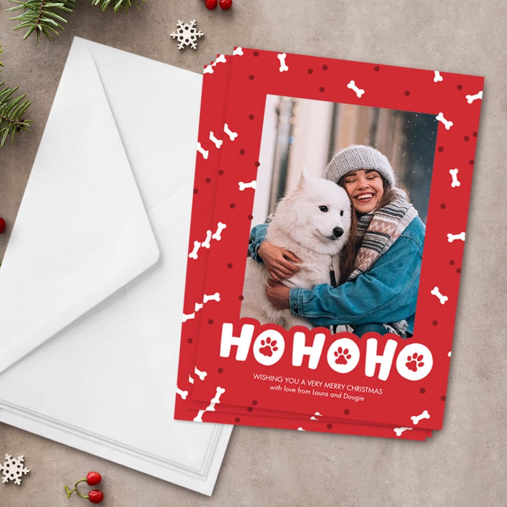 Create sets of unique flat cards to share your festive cheer
