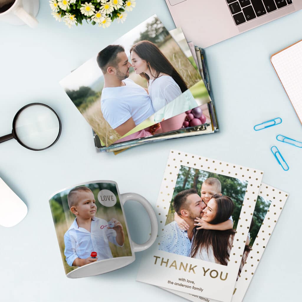Selection of photo gifts