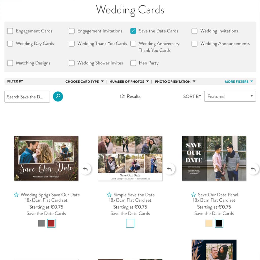 Search For The Ideal Wedding Card Using Snapfish Design Tools