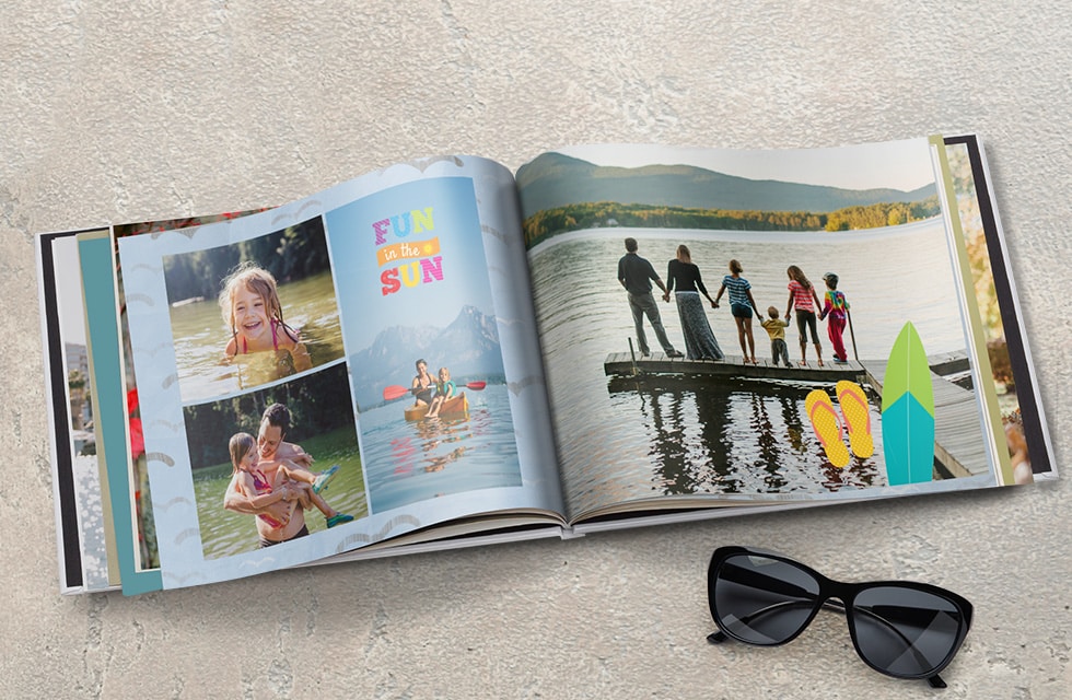 A4 Landscape Hardcover Photo Book "Life at the Beach"